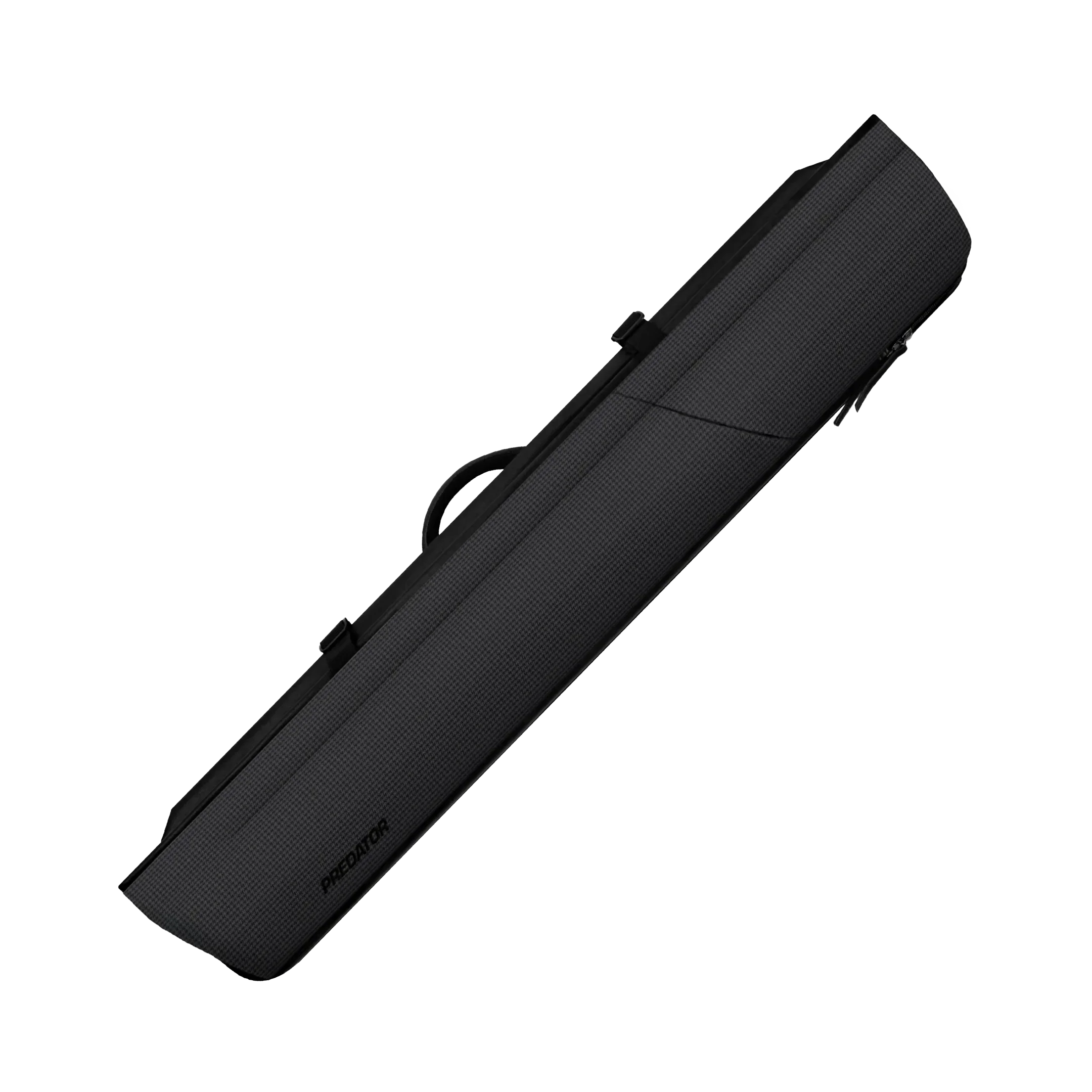 Textured black pool cue case with PREDATOR logo