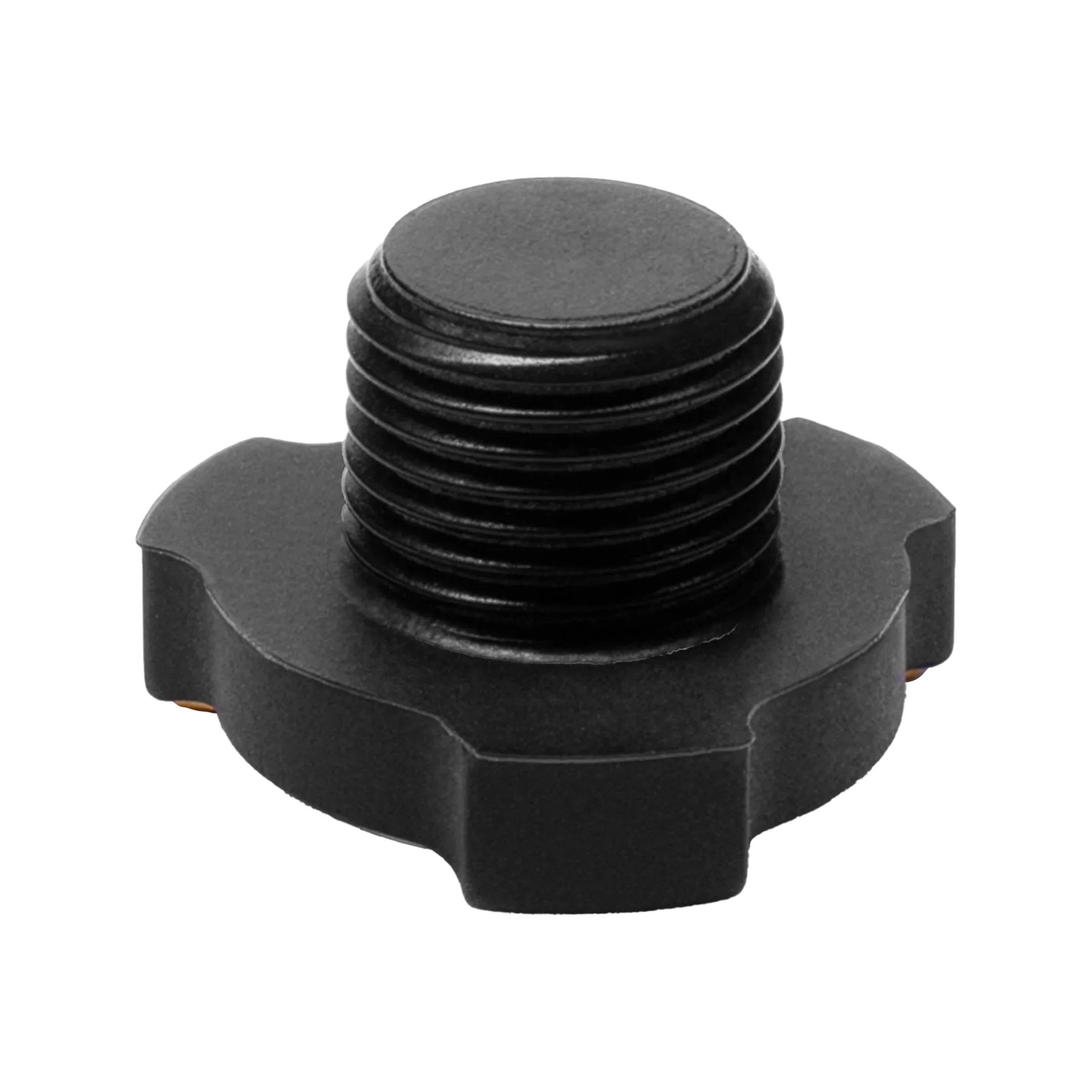 Black threaded knob