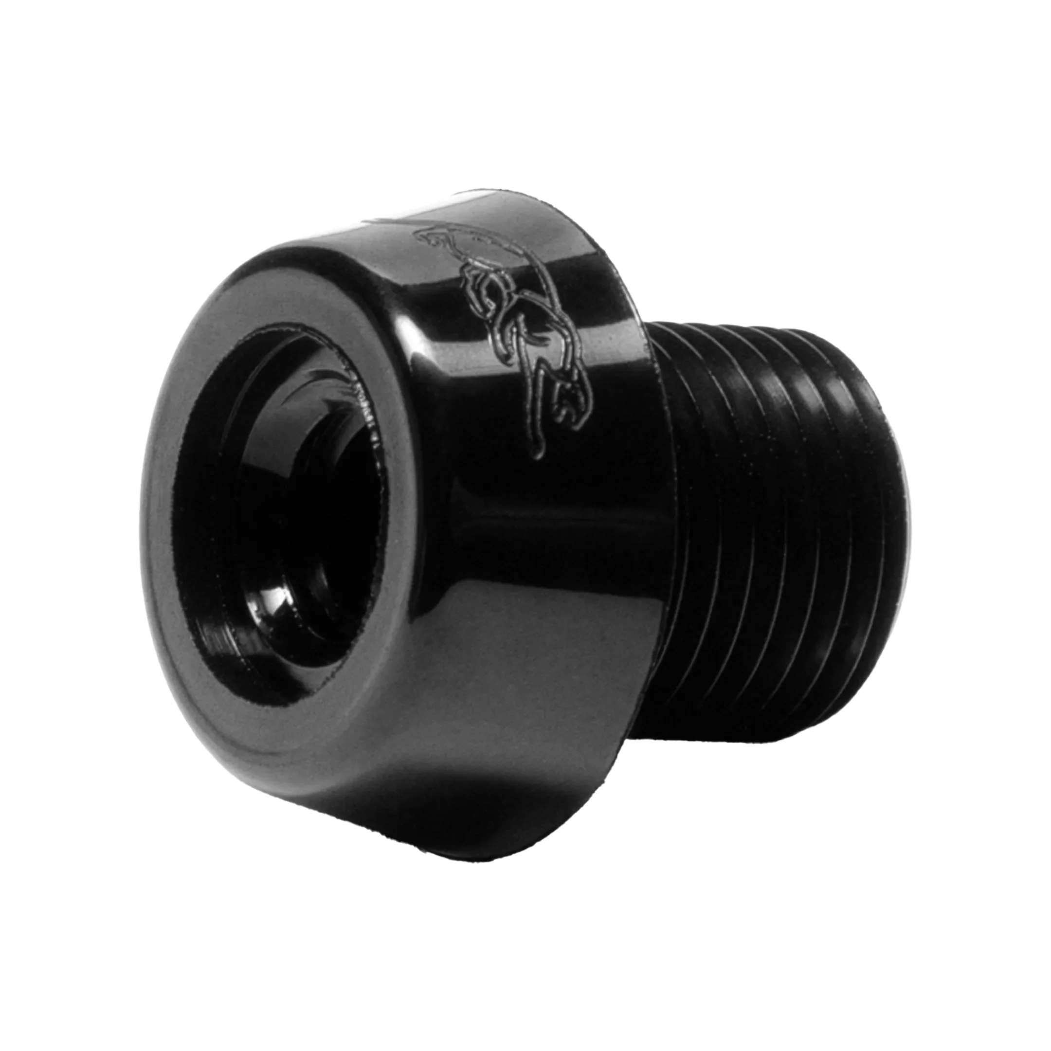 Black threaded pool cue bumper