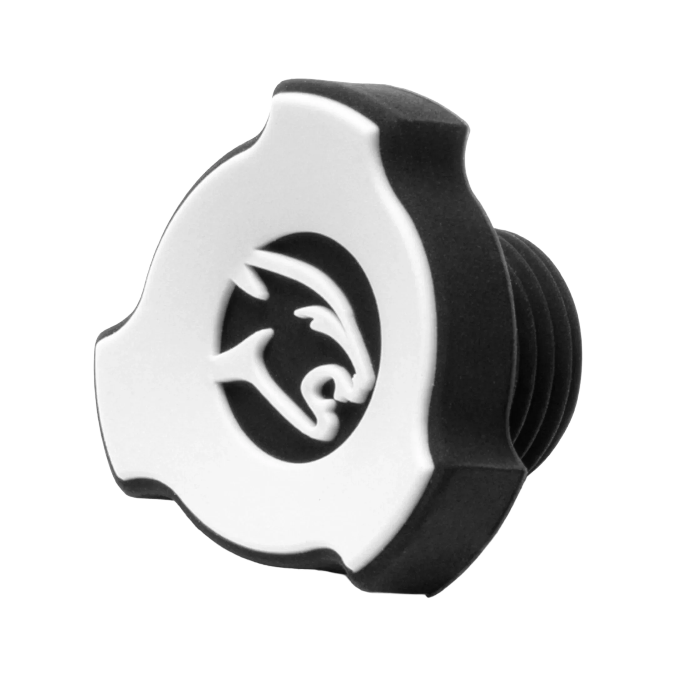 Black and white pool cue bumper