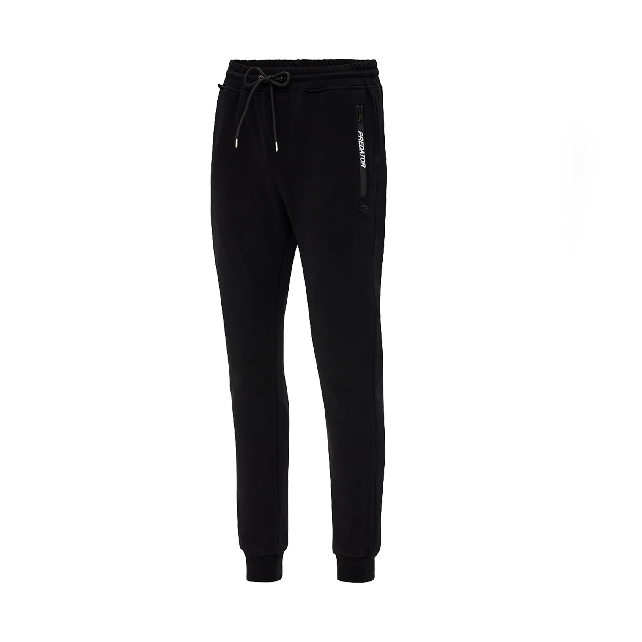 Black jogger pants with a PREDATOR logo