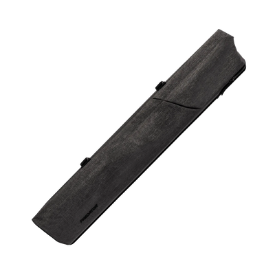 Dark grey rectangular pool cue case with PREDATOR logo