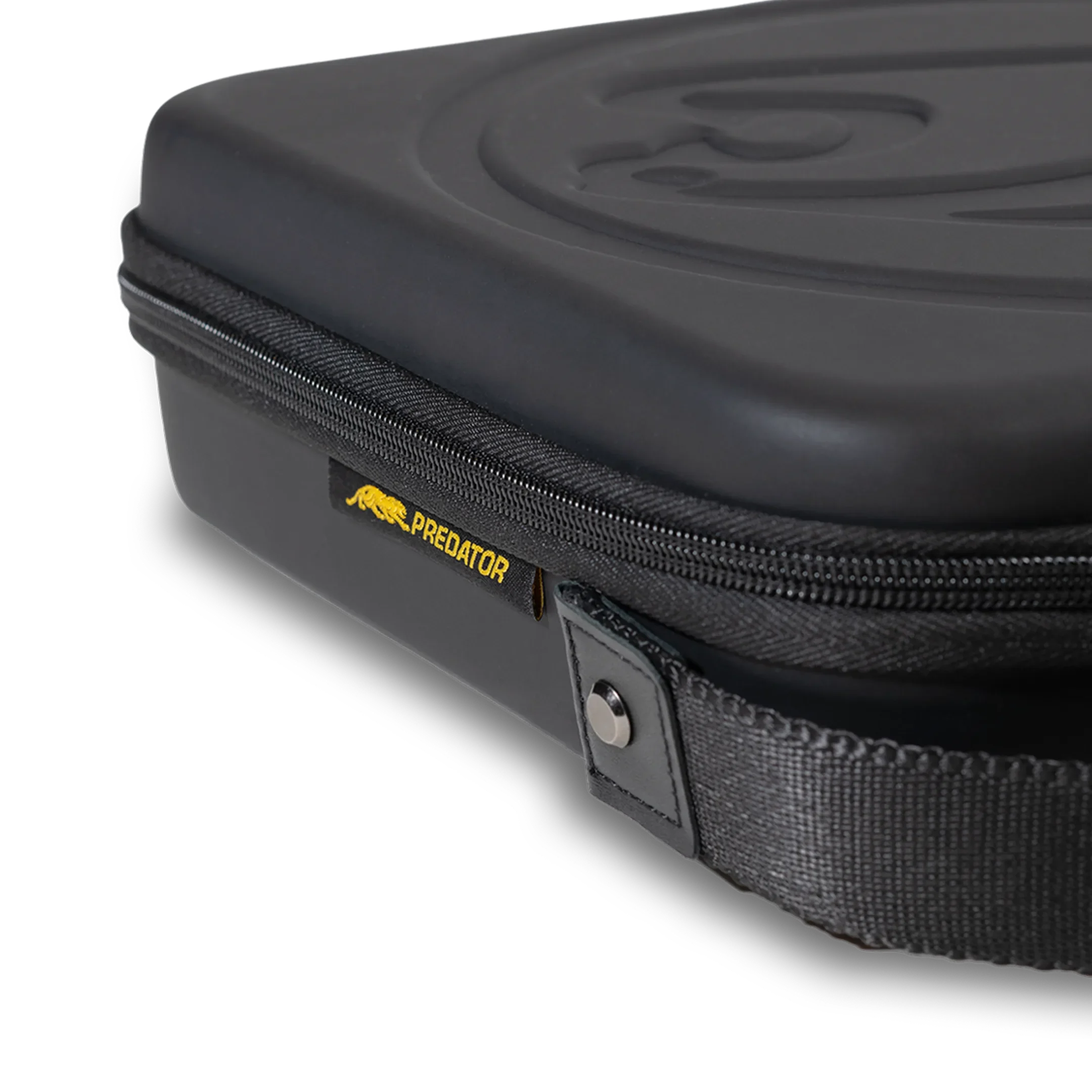 Black pool ball carrier case with zipper
