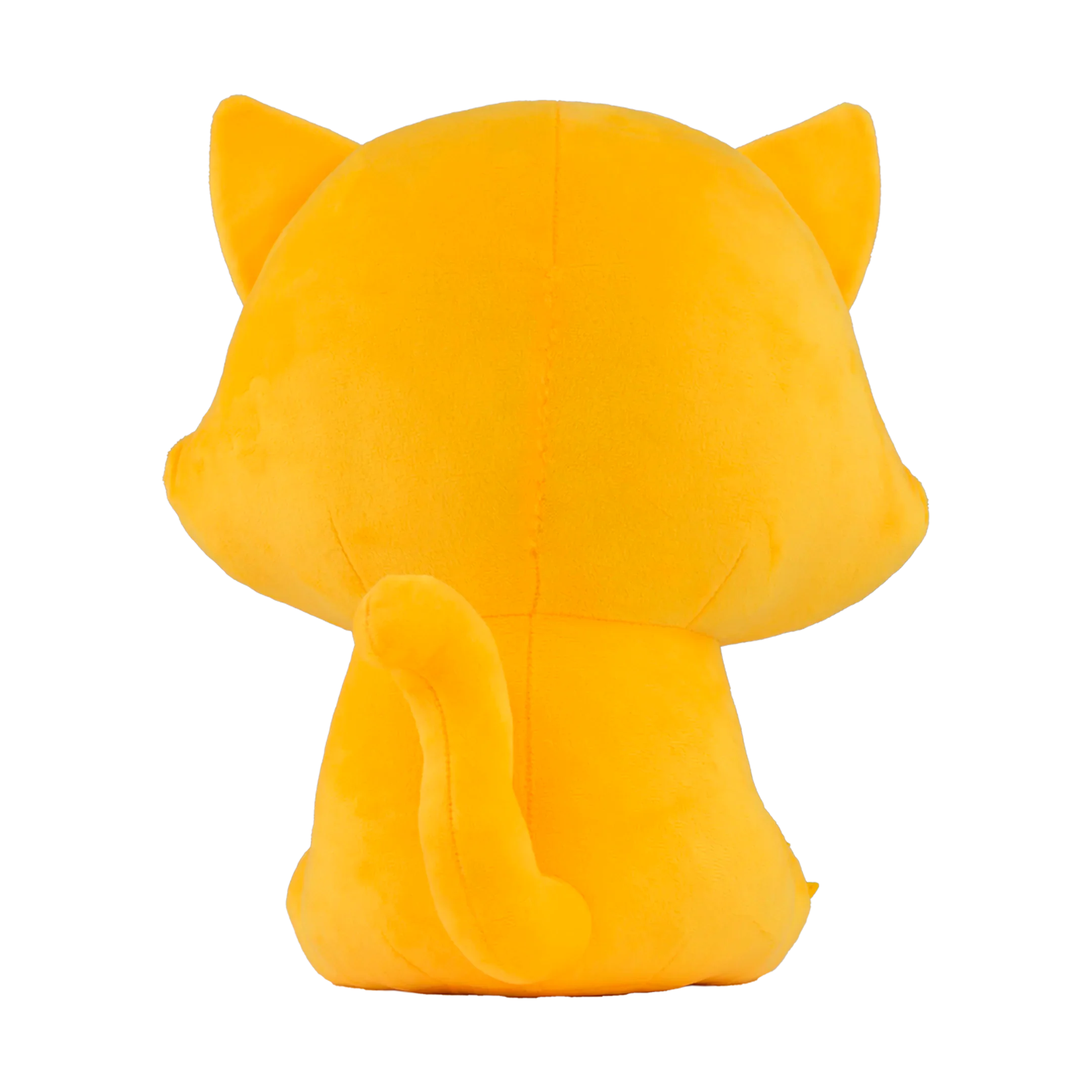 Yellow plush toy with cat ears and tail