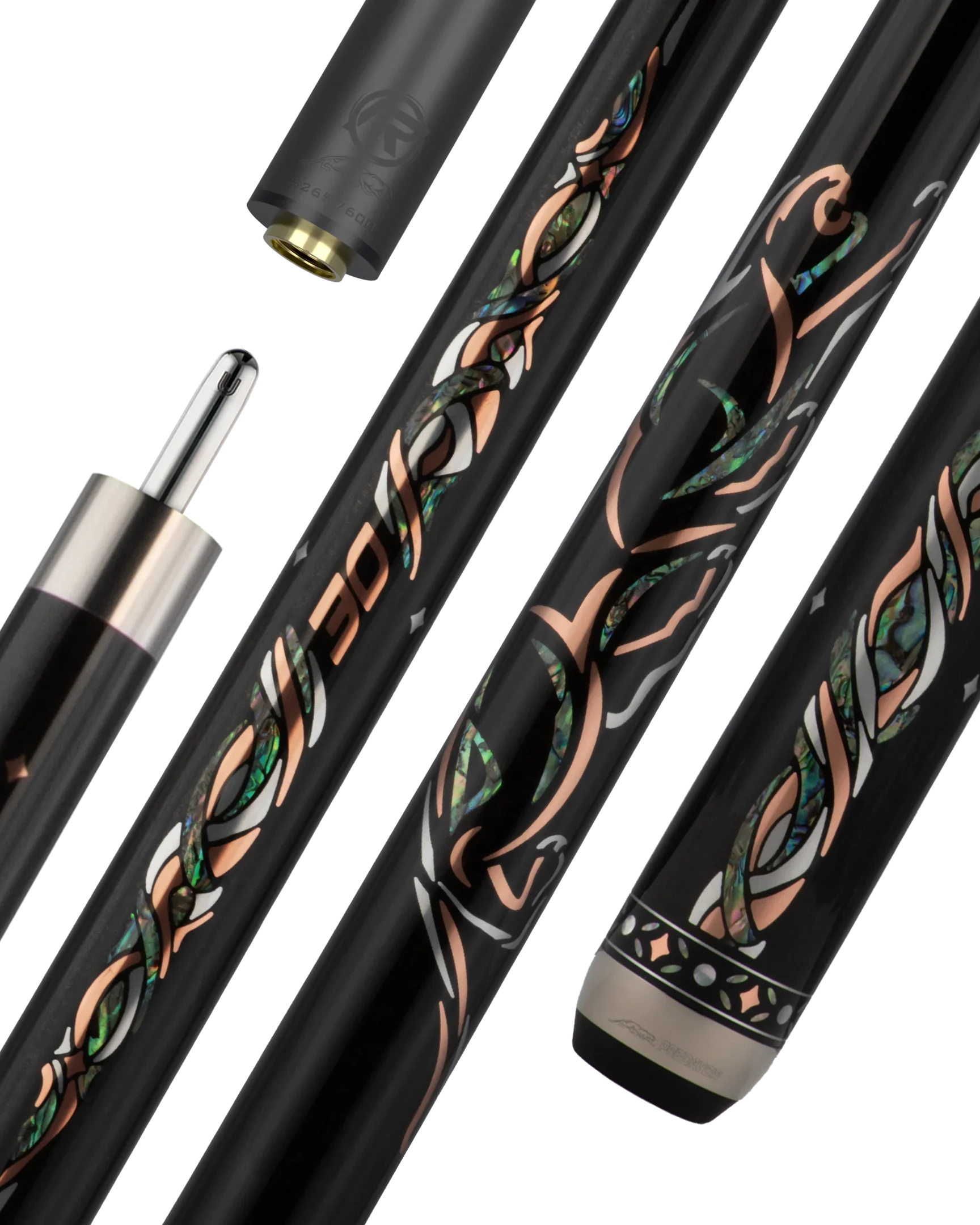 Limited Edition 30th Anniversary Ebony Carom Cue with Logo