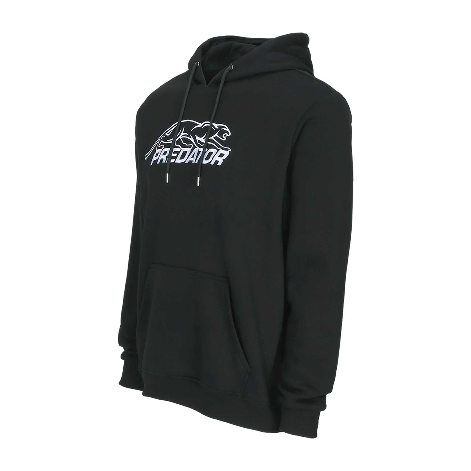 Black hoodie with white Predator logo