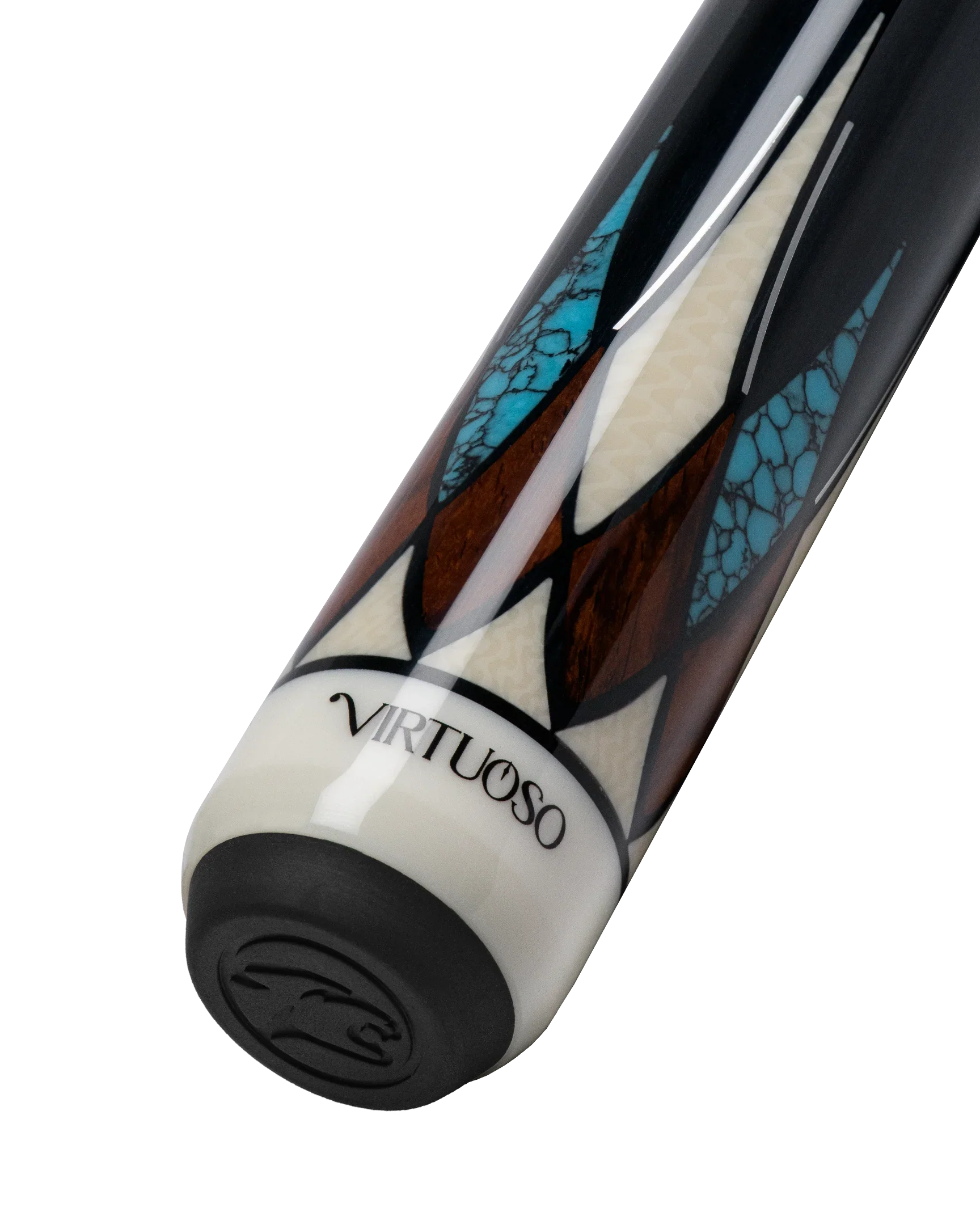 Cocobolo and Blue Virtuoso Carom Cue Butt