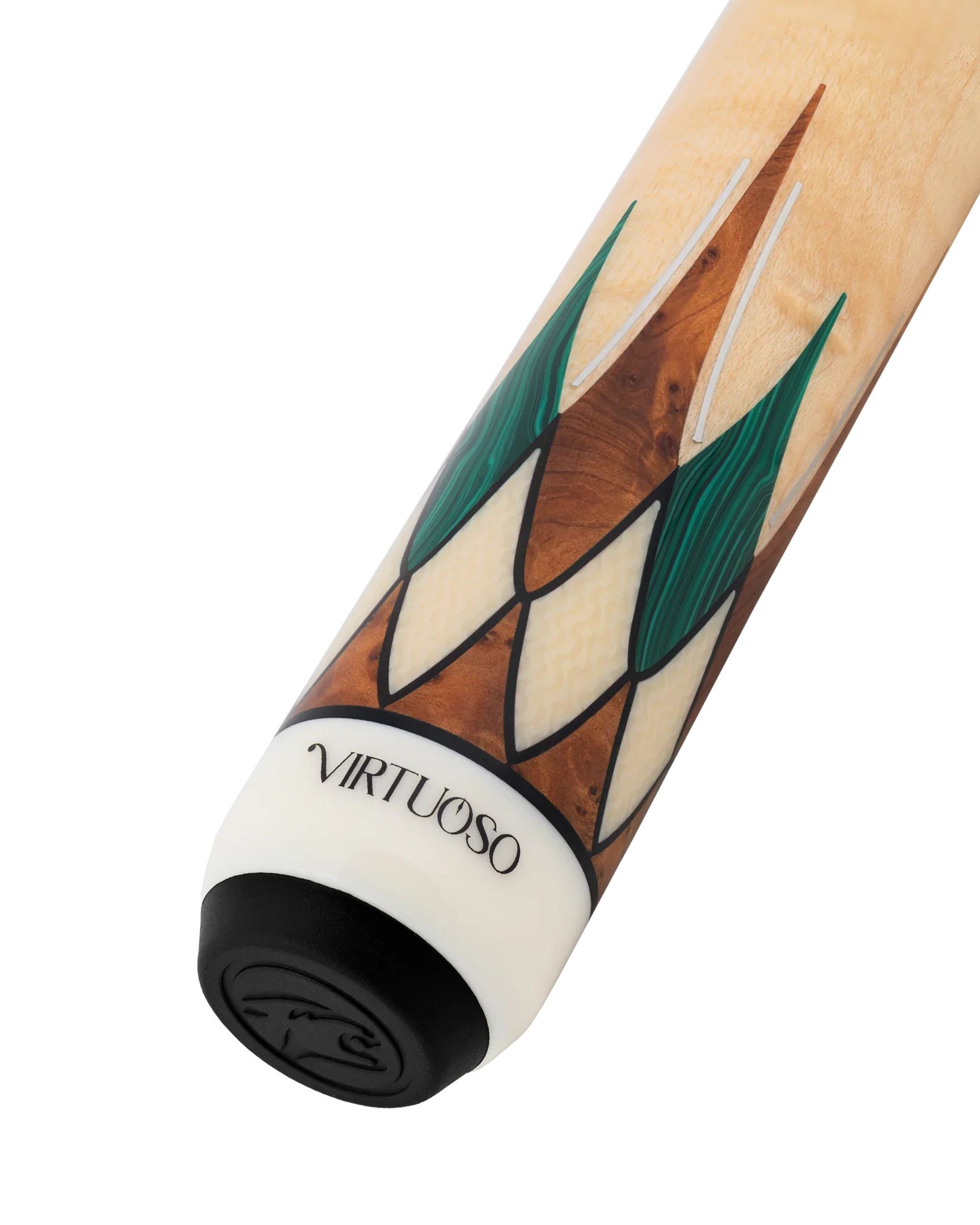 Carom Virtuoso Maple Green Malachite Cue Butt