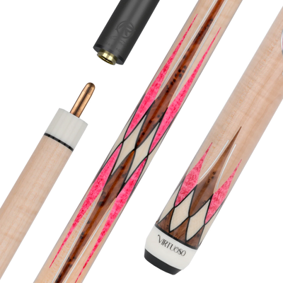 Maple and Pink Virtuoso Carom Cue