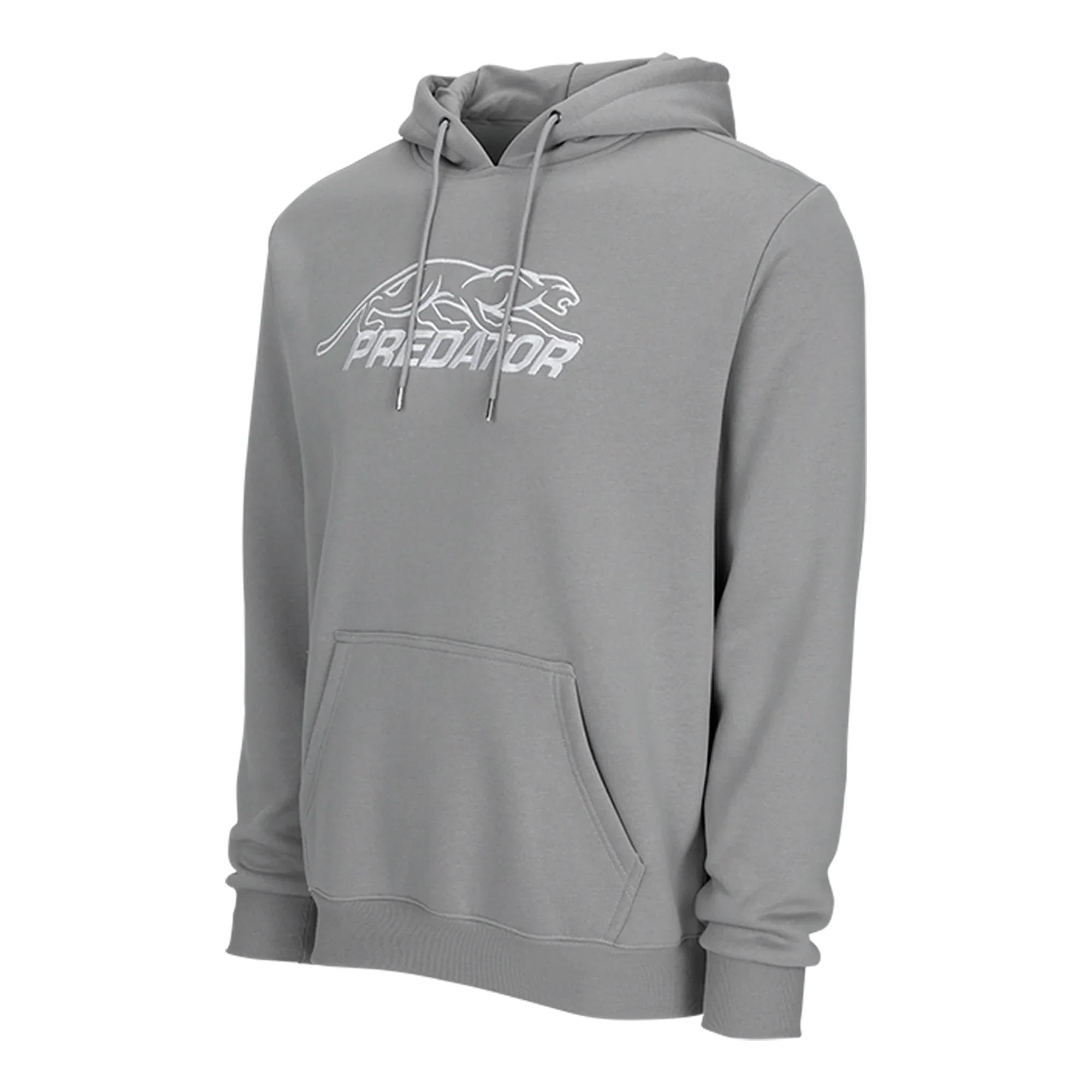 Grey hoodie with white Predator logo