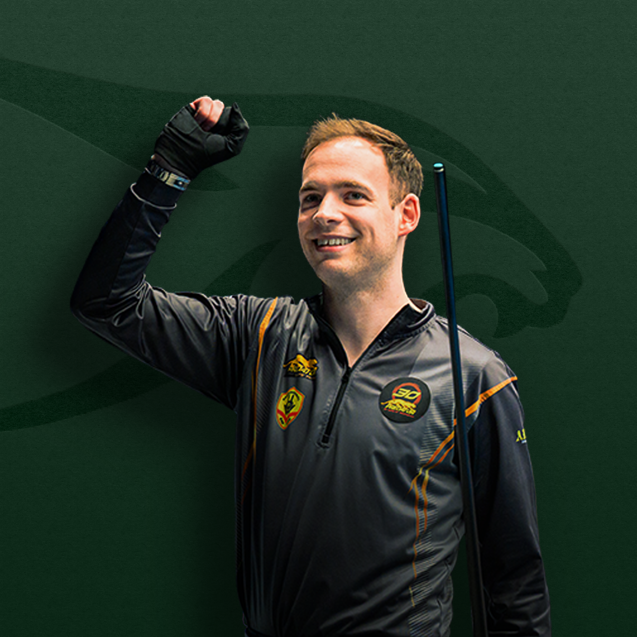 Joshua Filler on a Green Background