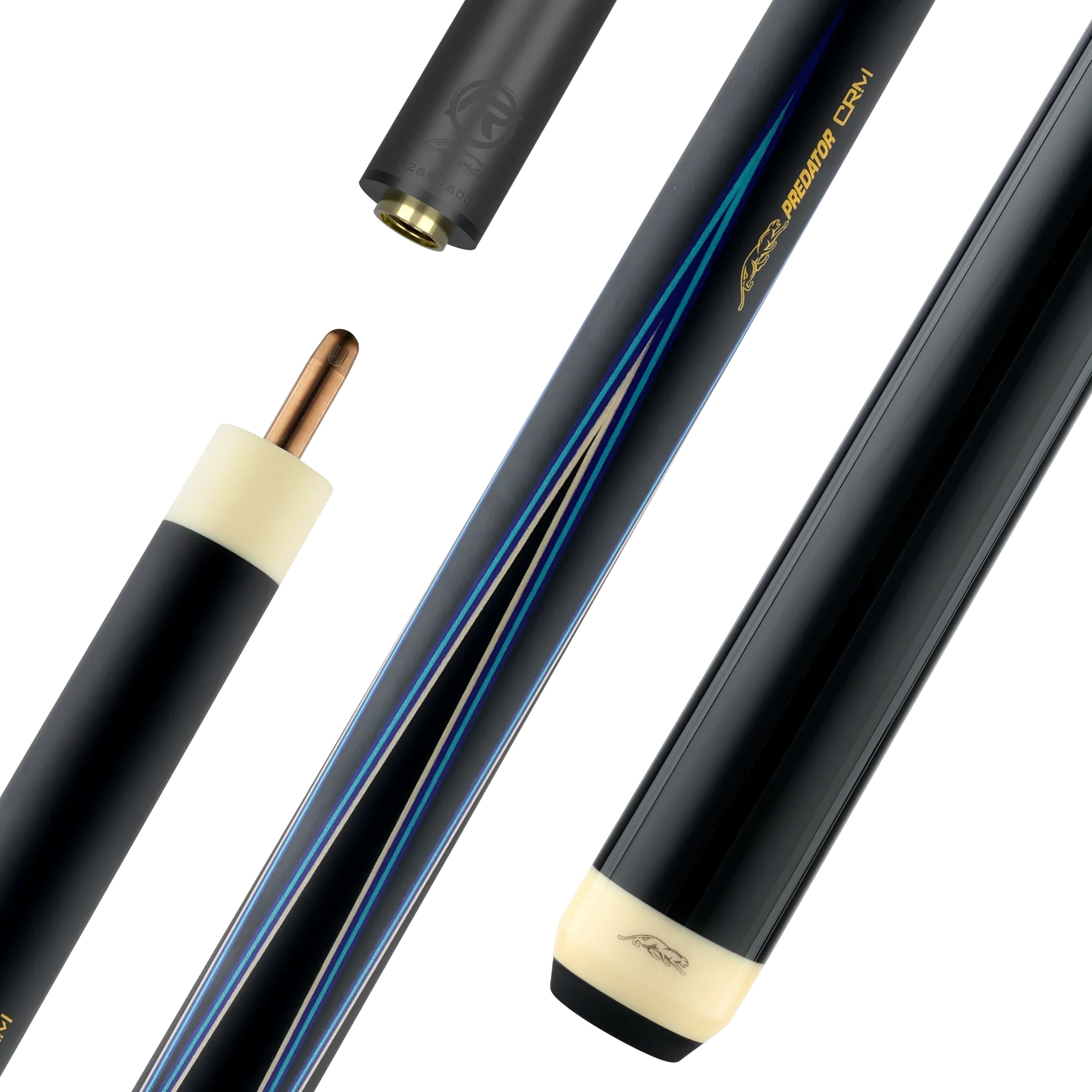 predator carom cue TS4 black and blue