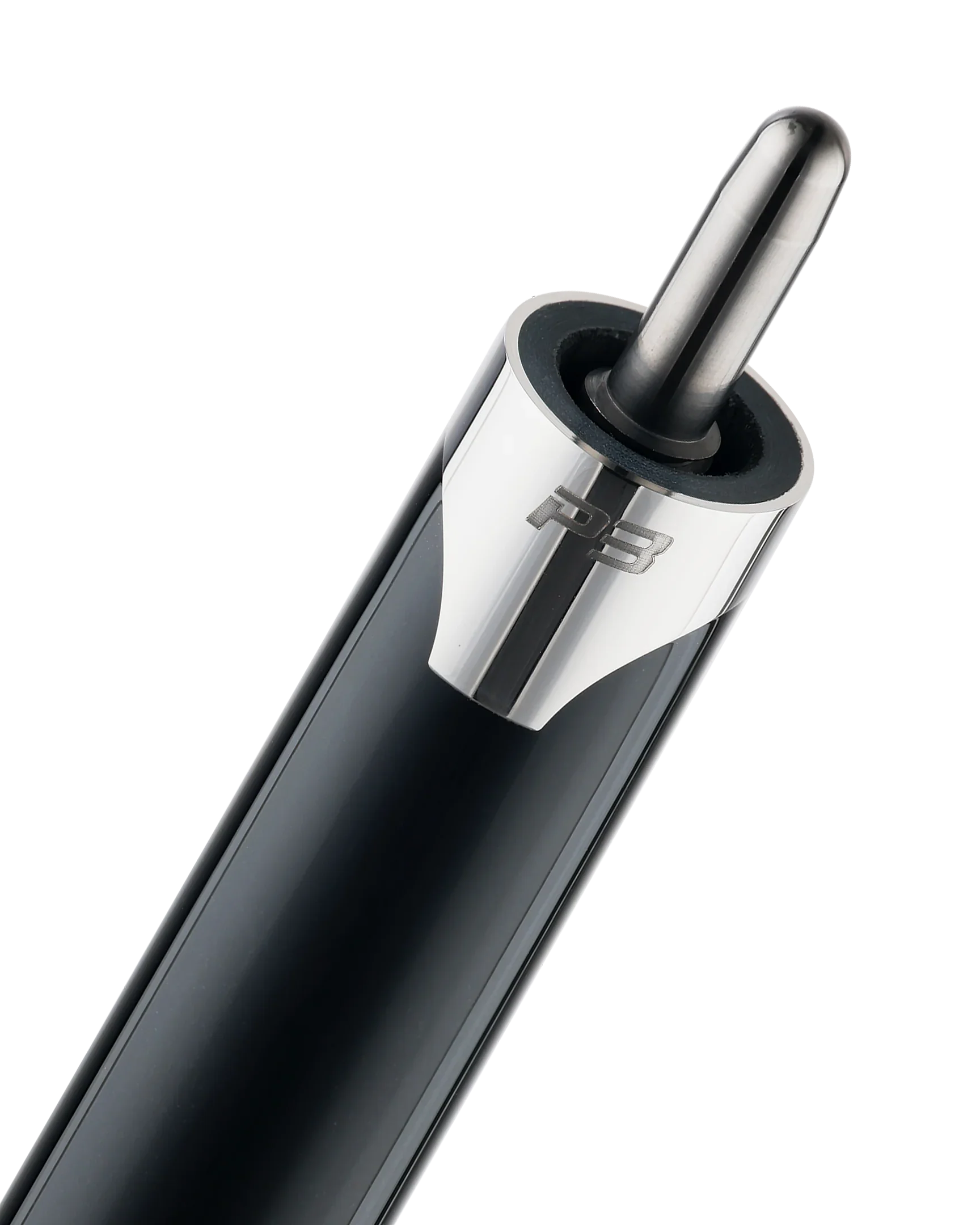 P3 pool cue black luxe leather wrap uni-loc pin