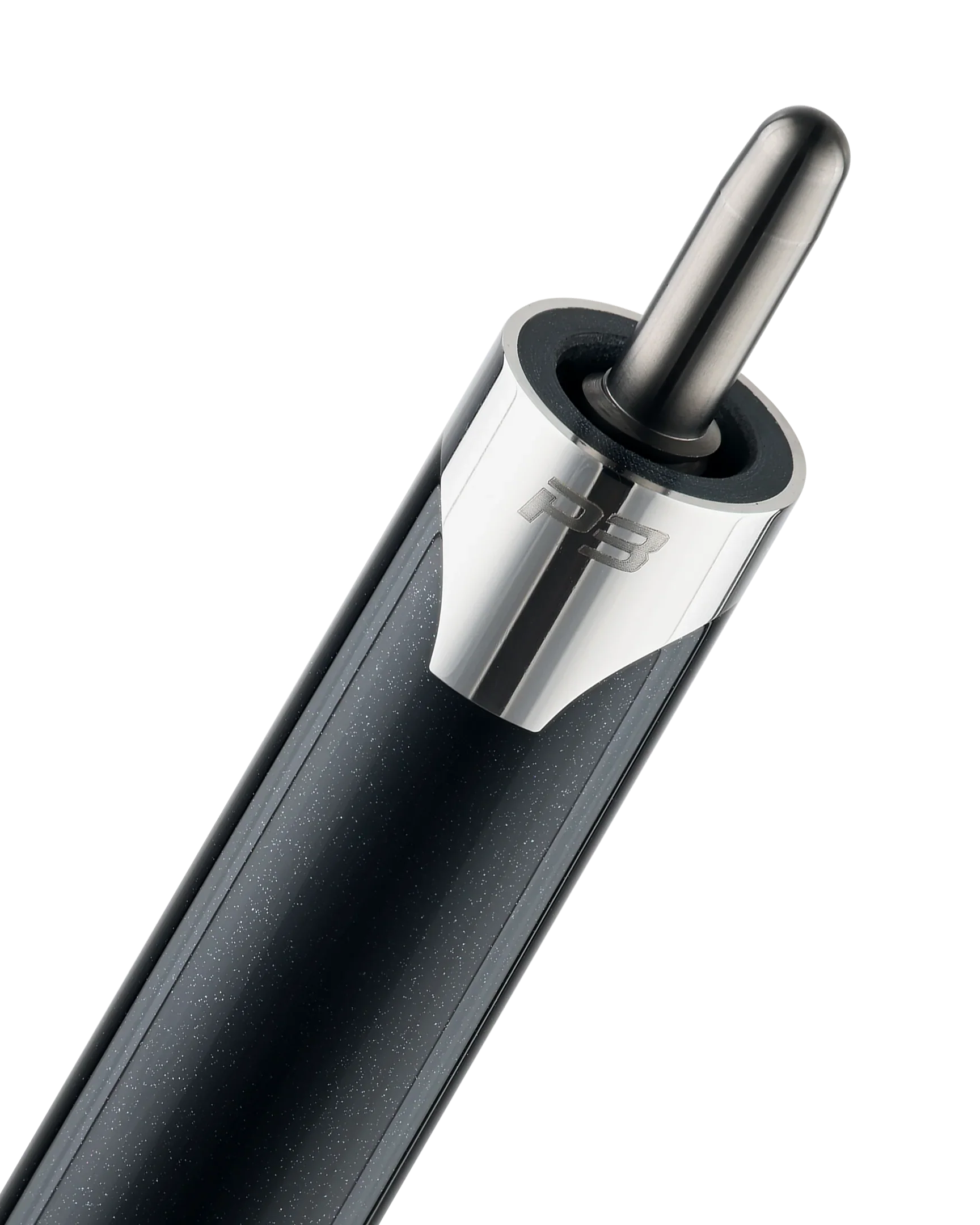 P3 black pool cue no wrap uni-loc pin