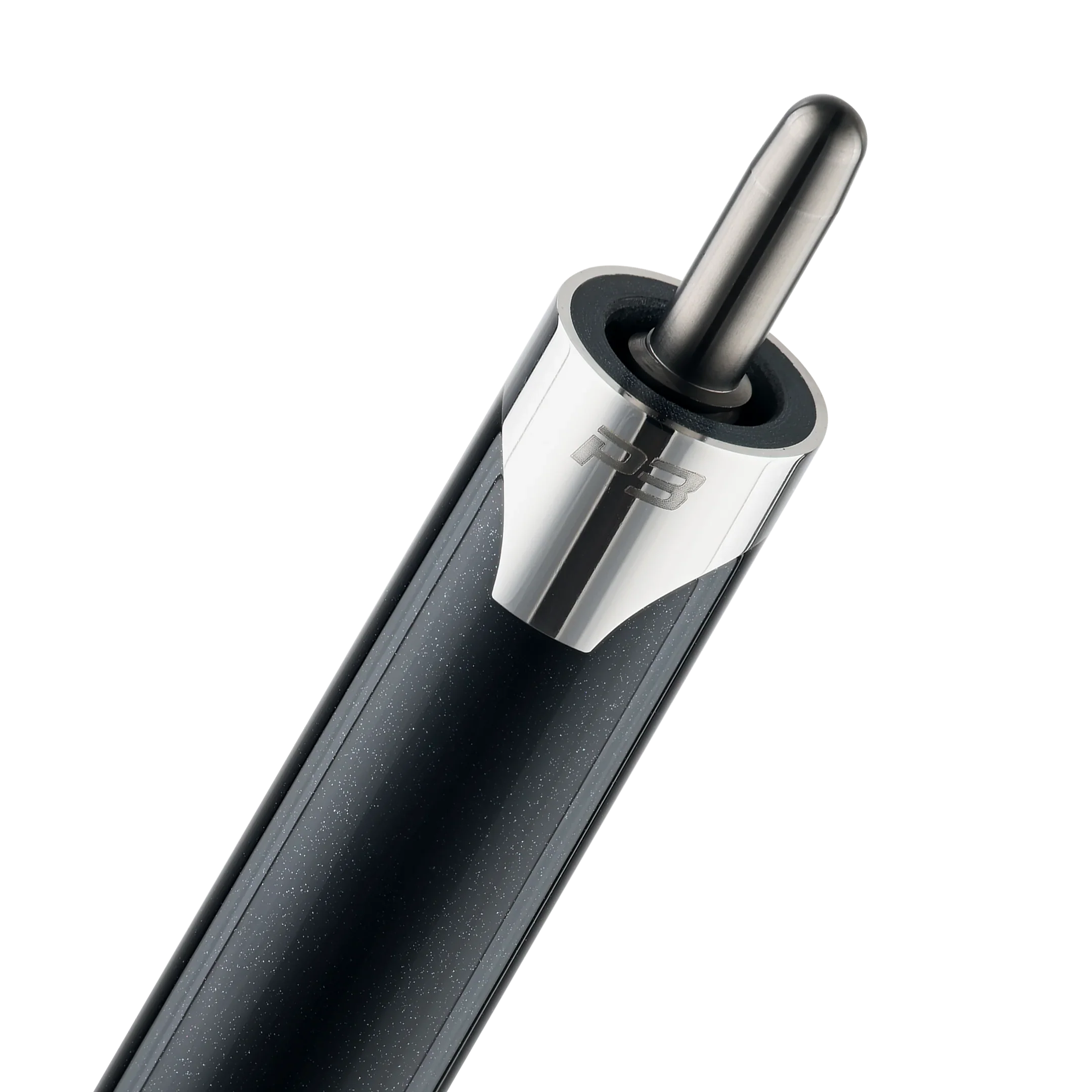 P3 black pool cue no wrap uni-loc pin