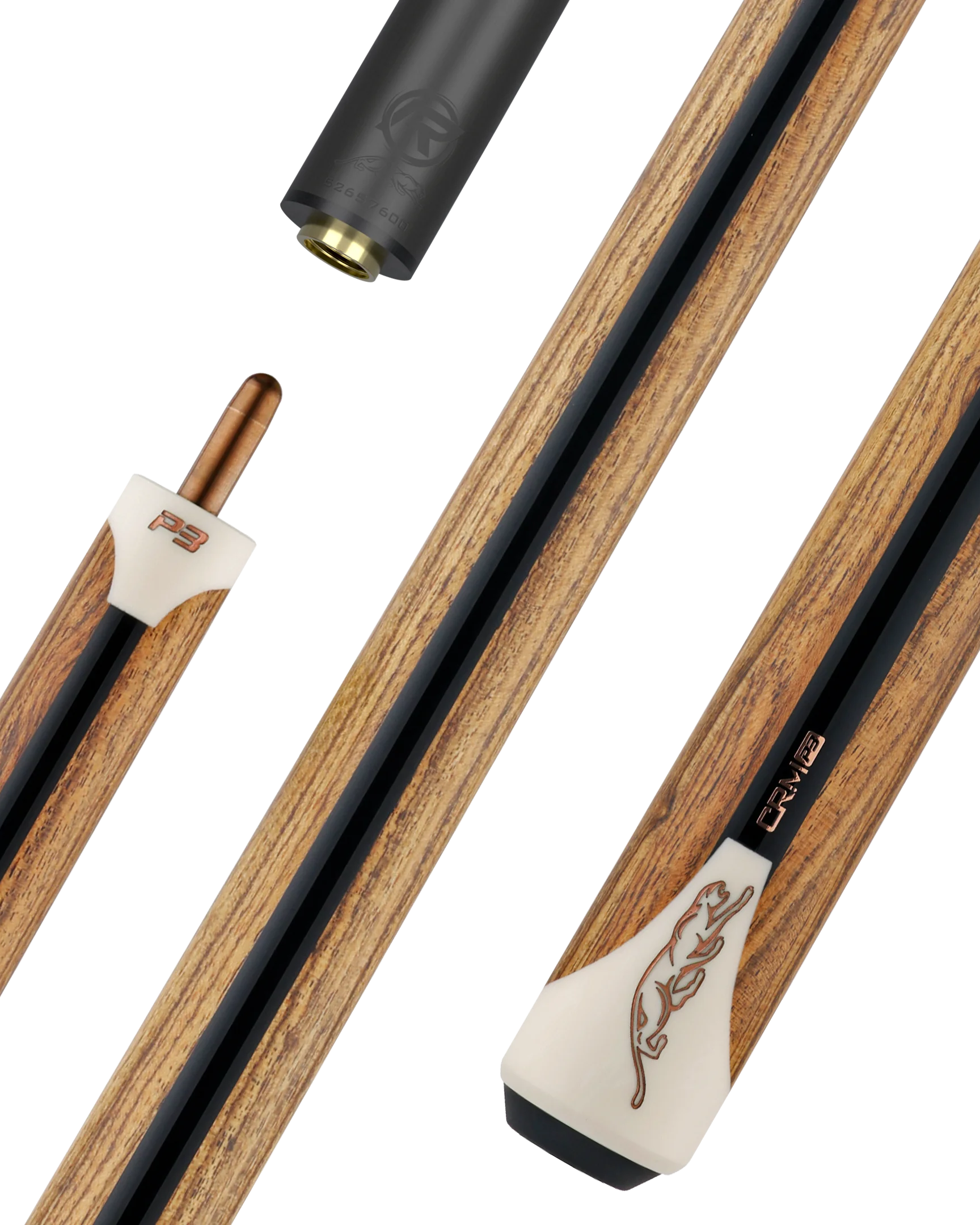 Predator P3 Gray & Cream Professional Carom Cue