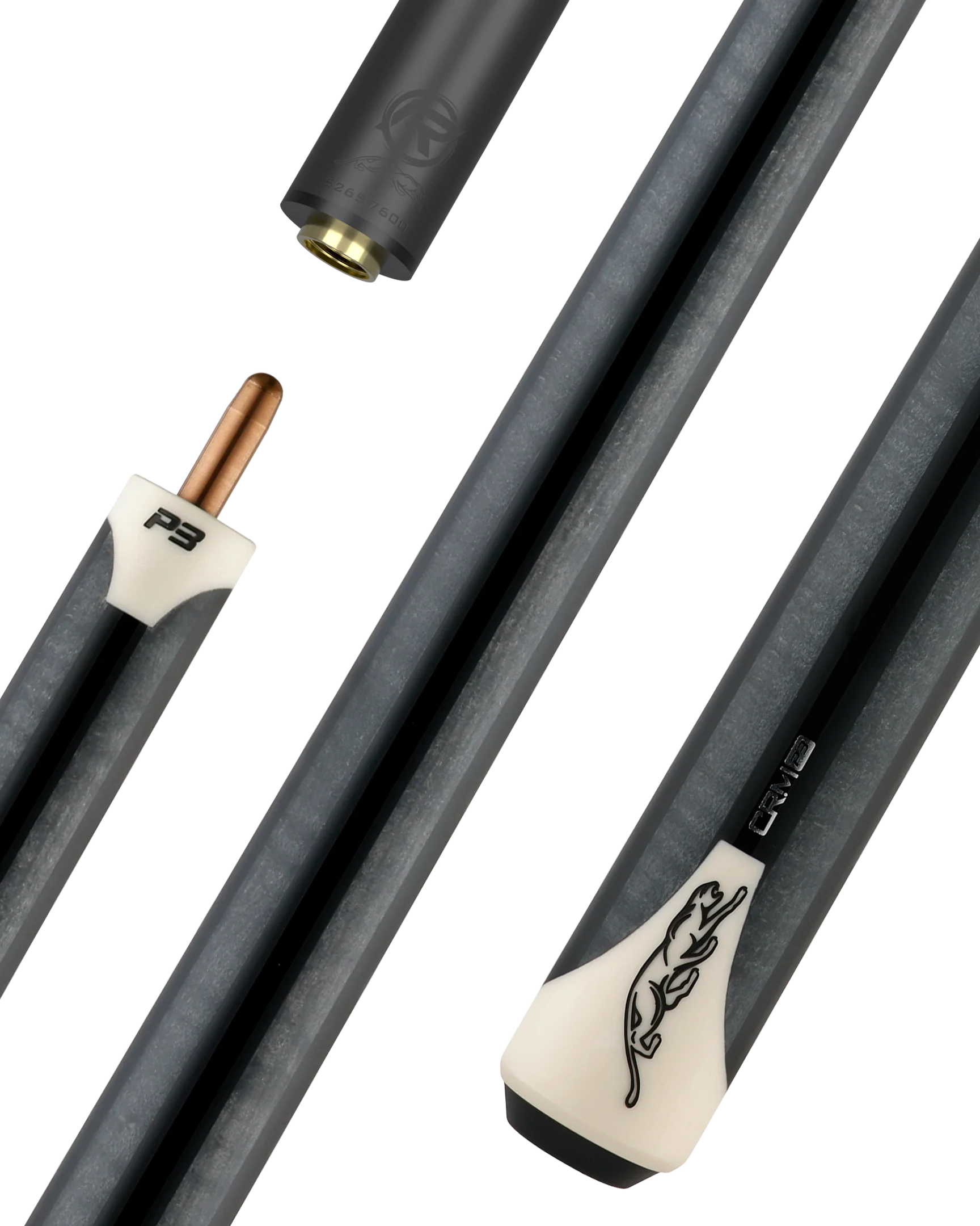 Predator P3 Gray & Cream Professional Carom Cue