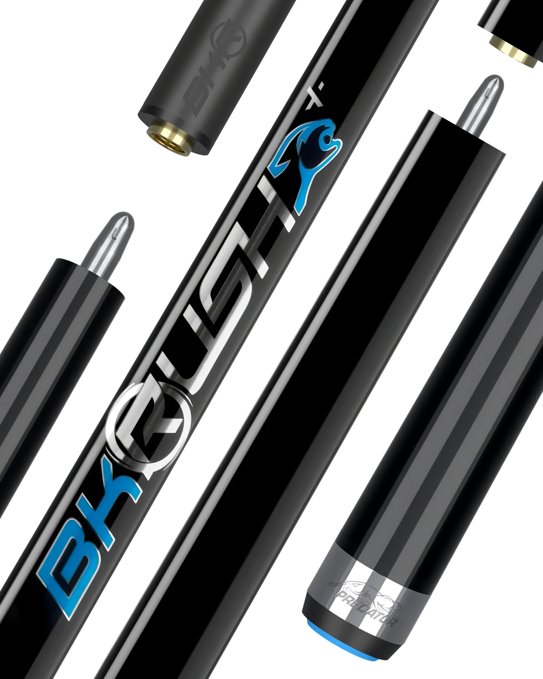 BK Rush+ Black No Wrap Professional Jump/Break Cue