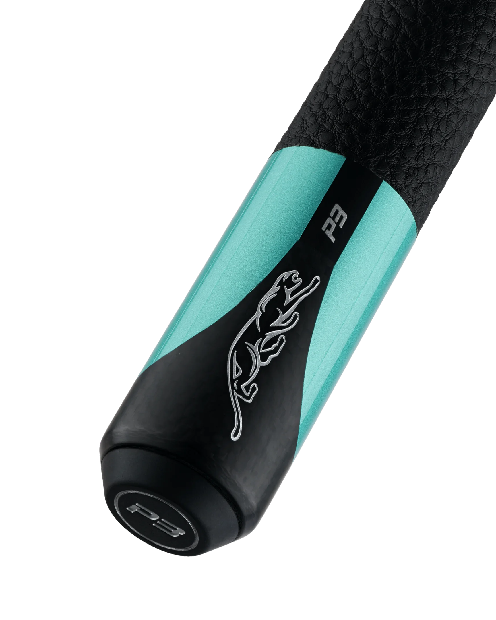 Predator P3 Leather Luxe Wrap Pool Cue Butt With Logo Front