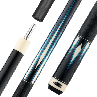 Limited Edition TS16 Pool Cue Blue and Teal with Logo