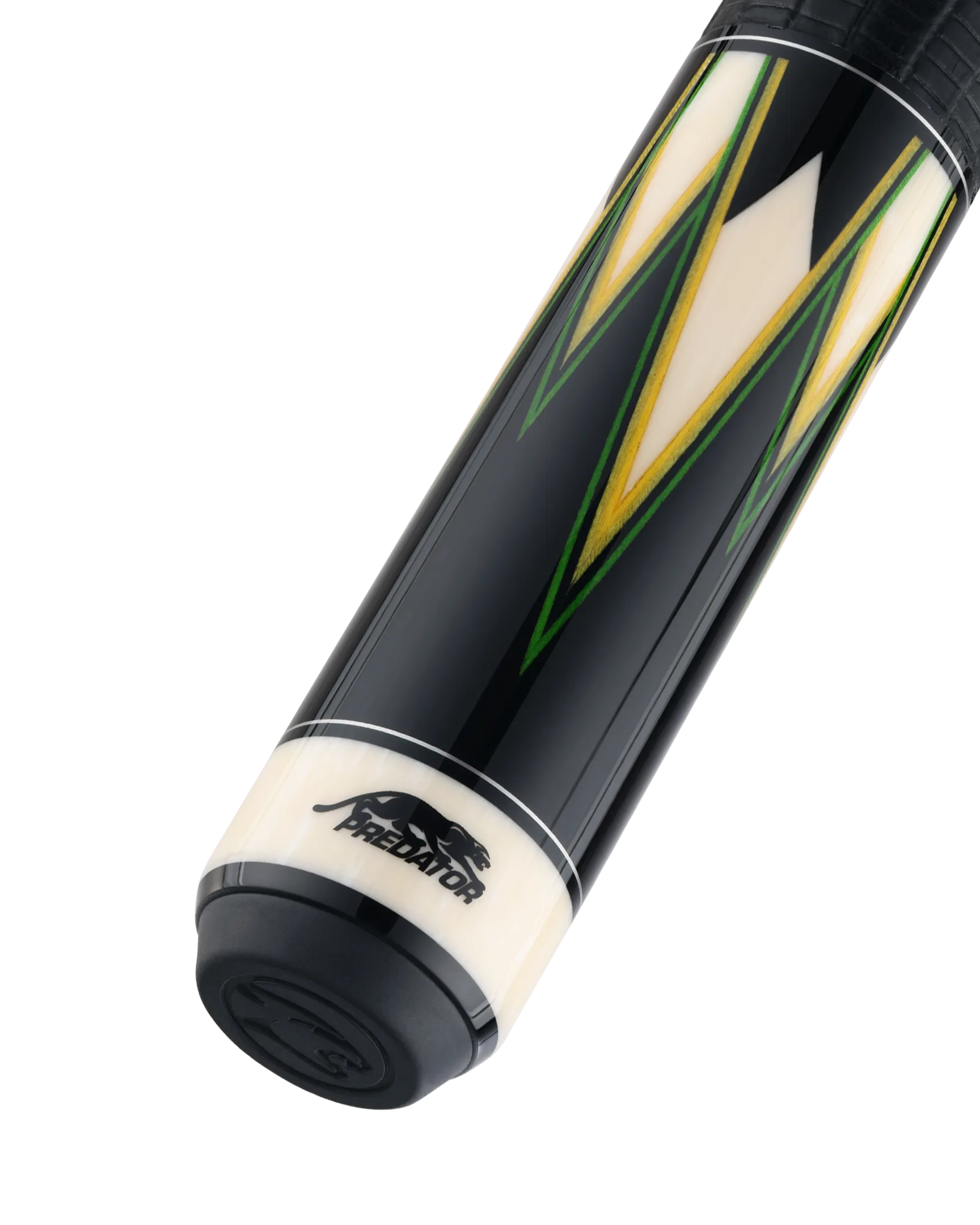 Limited Edition TS16 Pool Cue Green and Yellow Butt with Logo