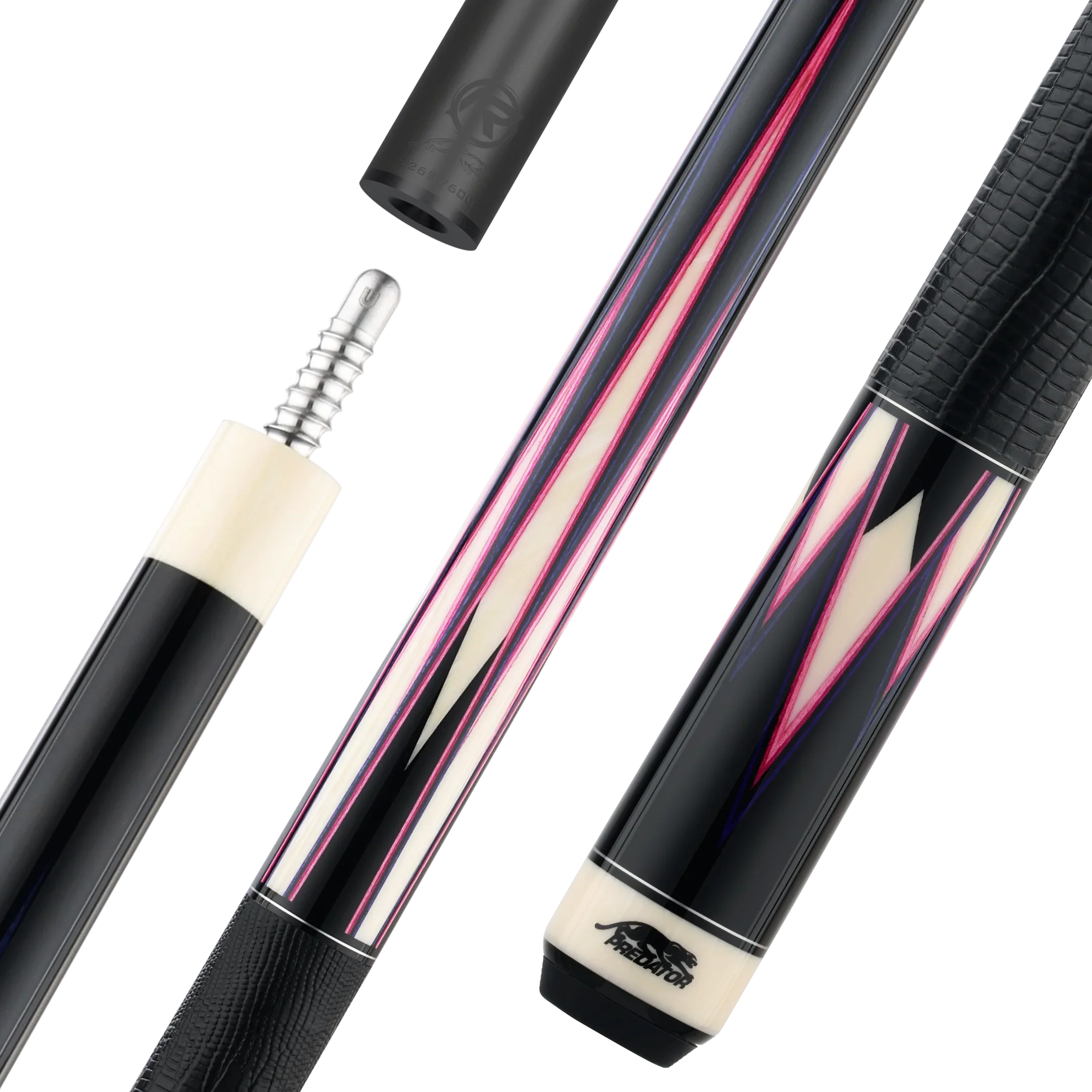 Limited Edition TS16 Pool Cue Pink and Purple with Logo