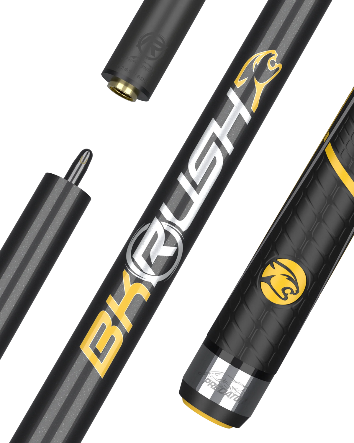 Predator BK Rush Signature Black/Yellow Sport Wrap Professional Break Cue