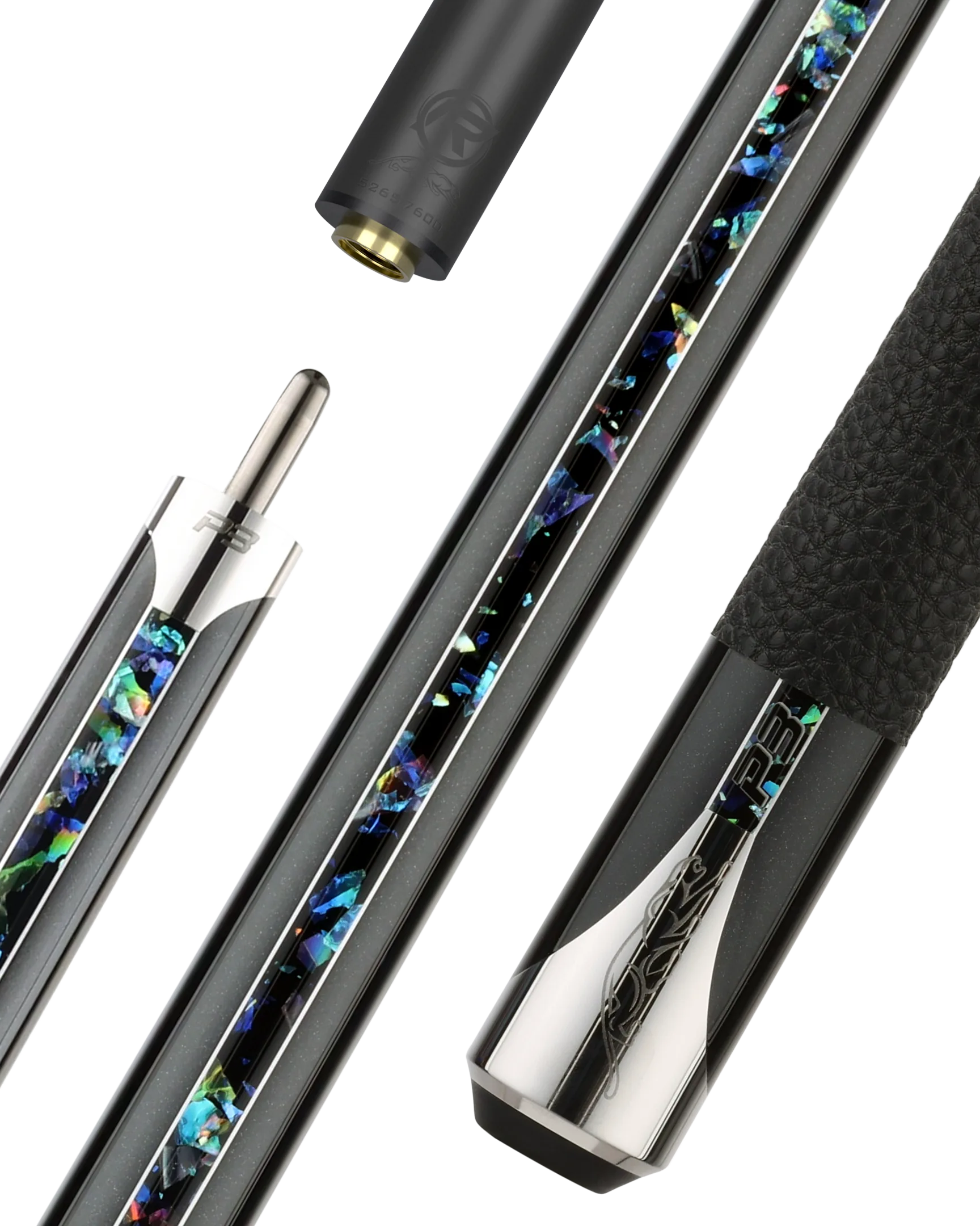P3 Galaxy Professional Pool Cue Luxe Leather Wrap