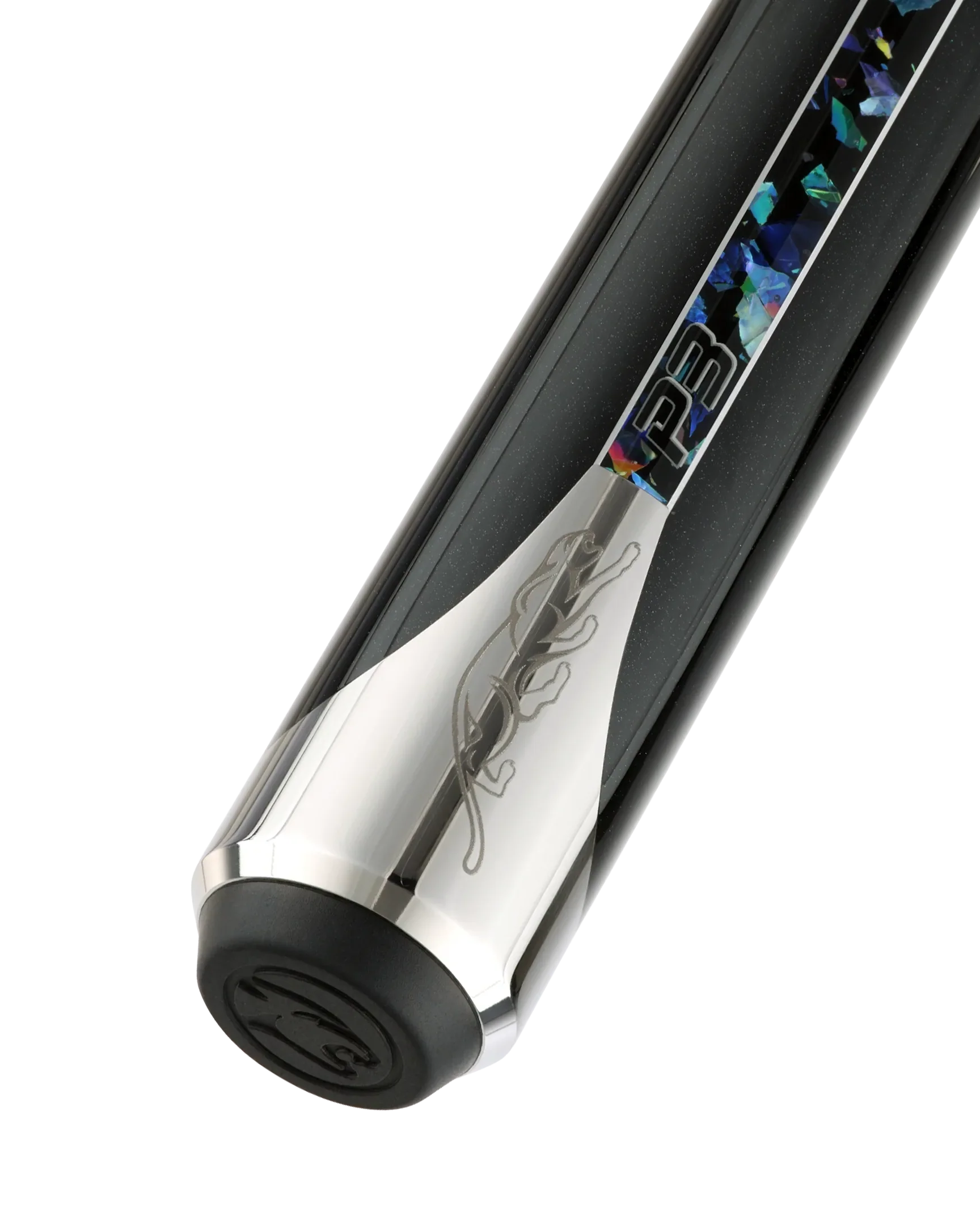 P3 Galaxy no wrap pool cue butt closeup