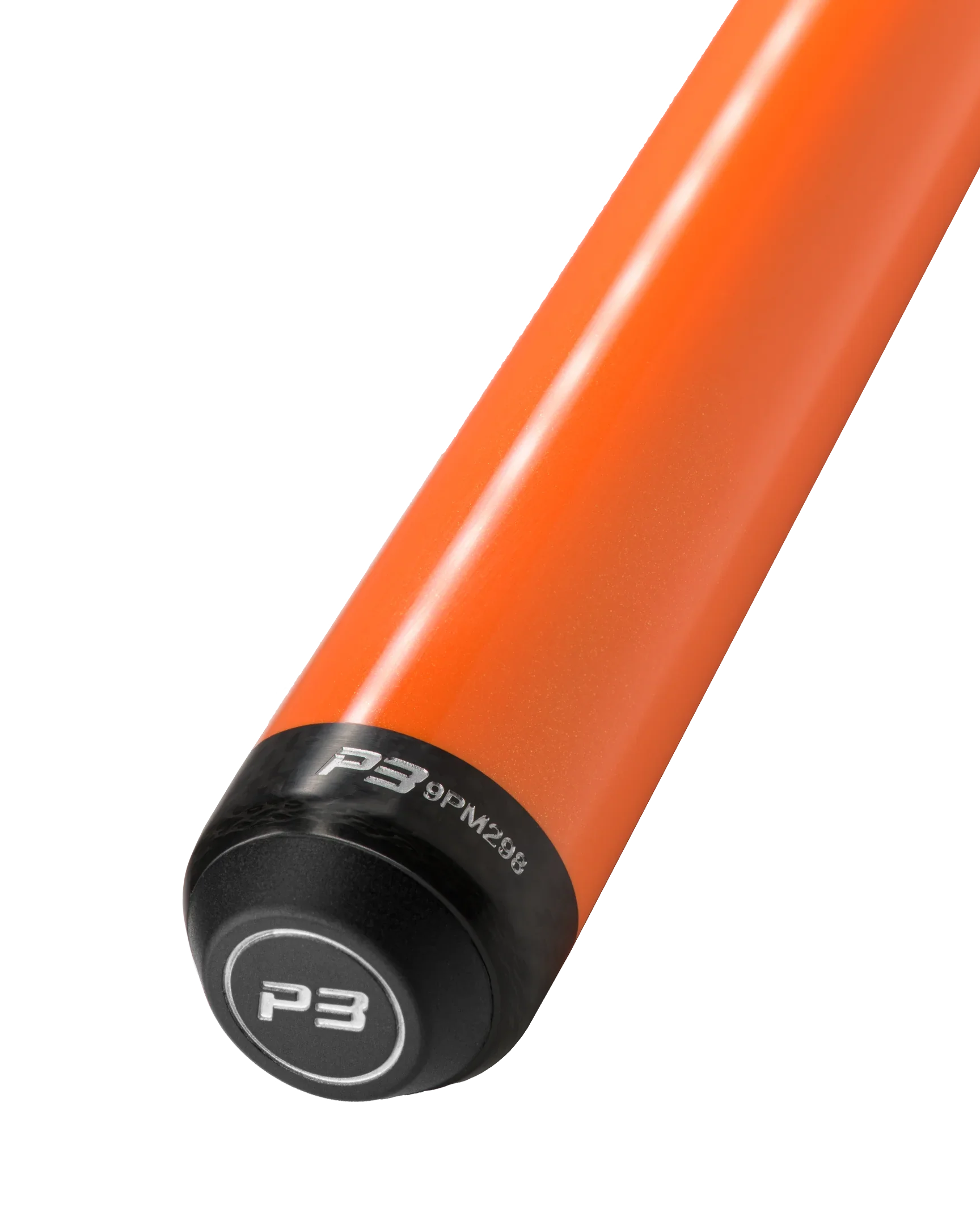 P3 Orange No Wrap pool cue butt