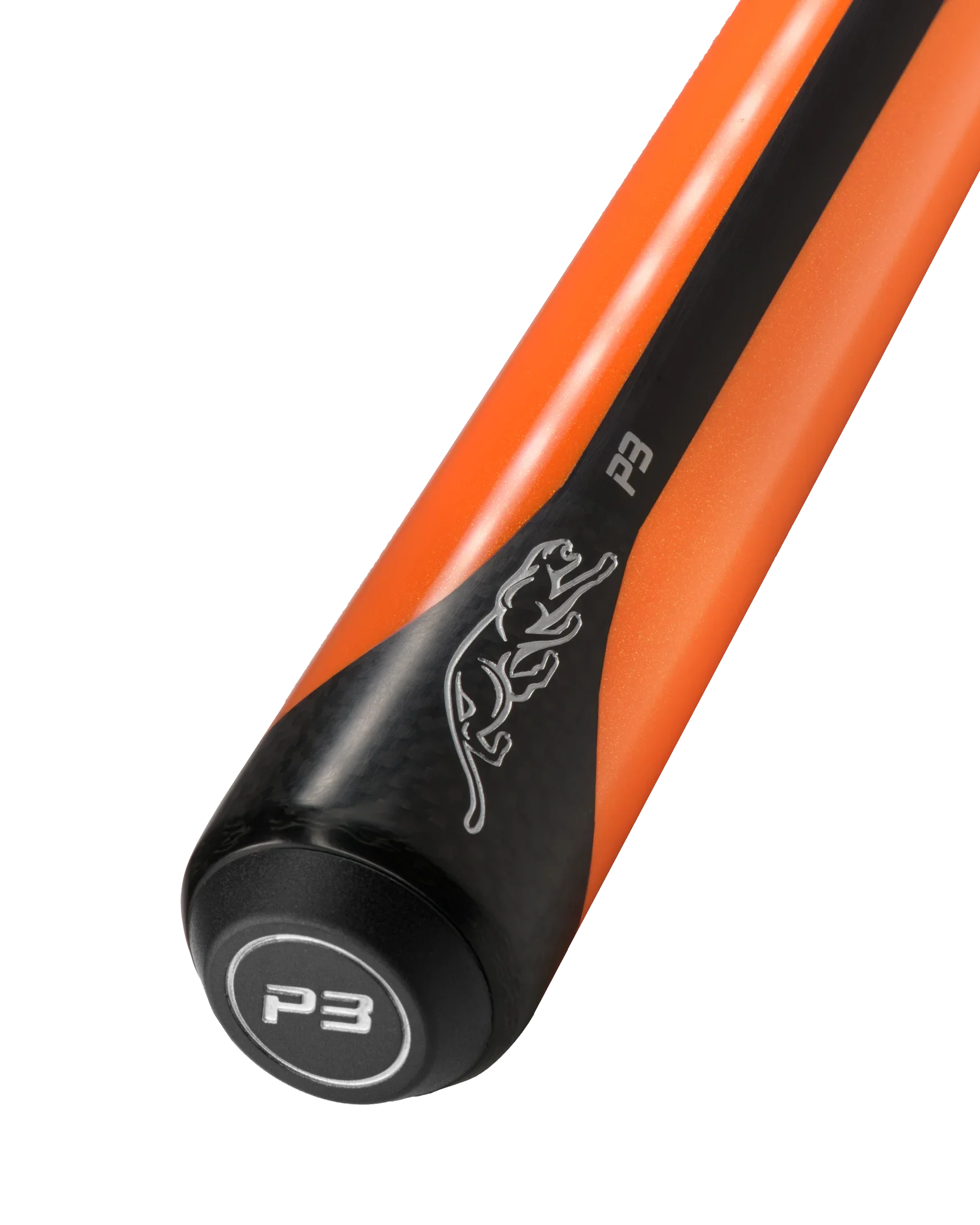 Predator P3 Orange No Wrap pool cue butt