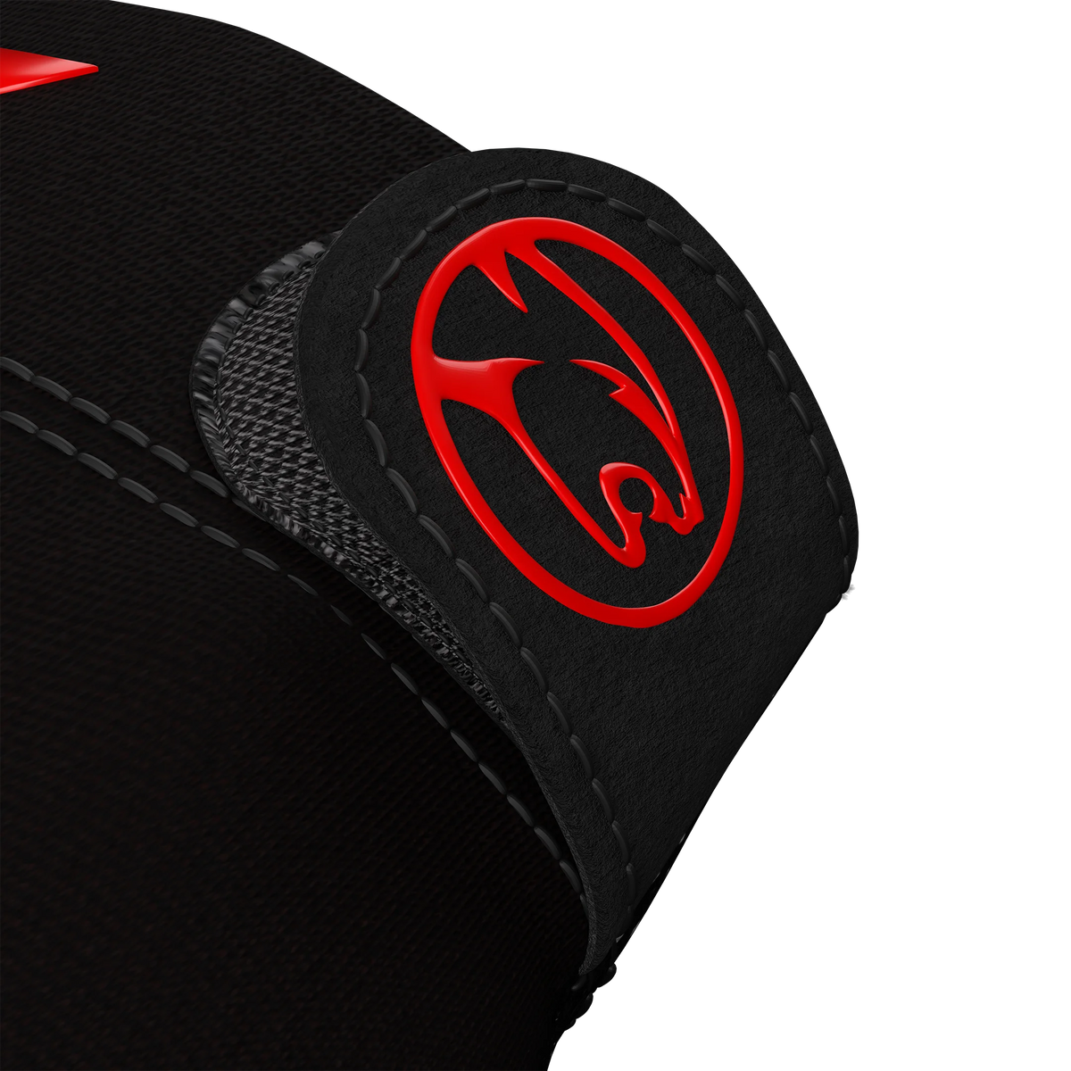 Black and Red Predator Second Skin Billiard Glove Kristina Tkach Wrist Closure
