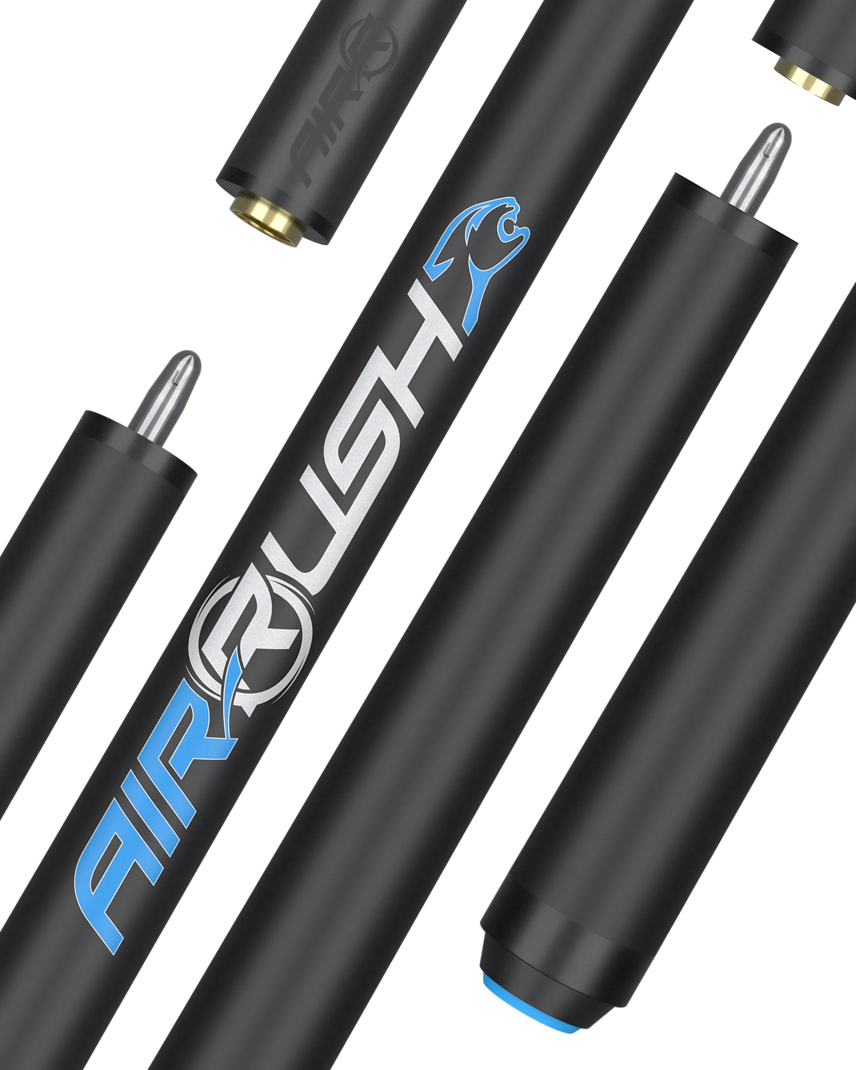 AirRush Professional Jump Cue Black No Wrap