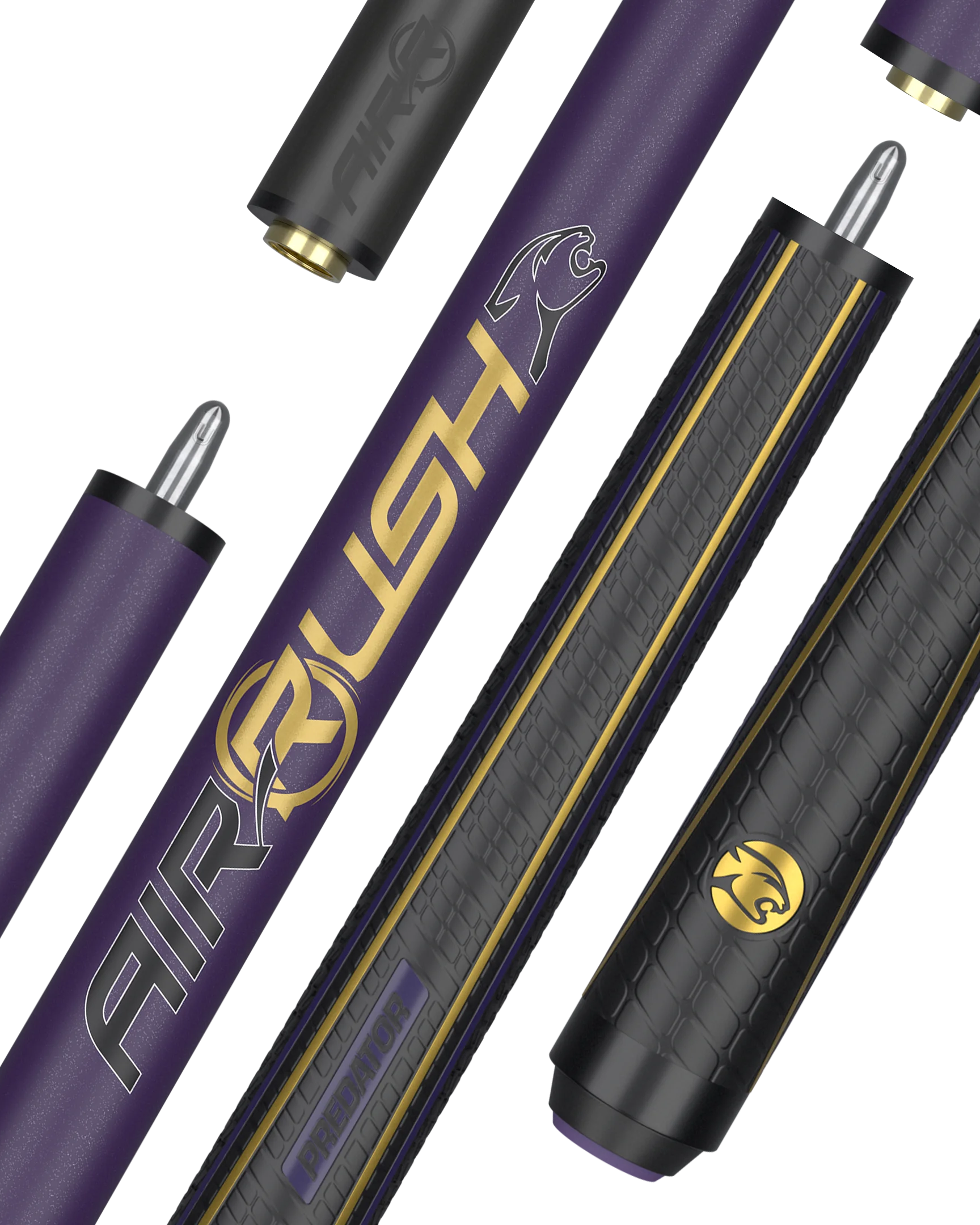 AirRush Jump Cue Purple Sports Wrap Logo