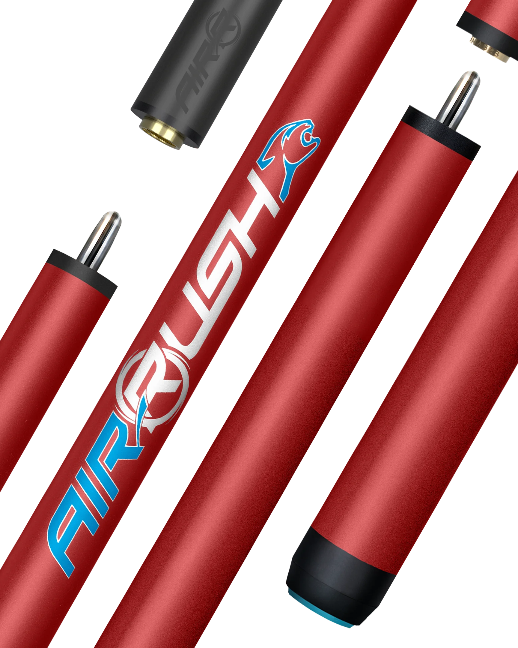 AirRush Red Professional Jump Cue with Logo