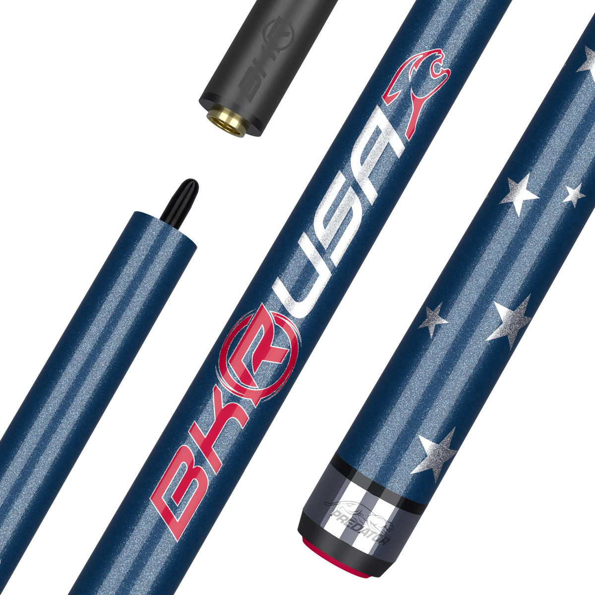 Predator BK Rush USA Break Cue - No Wrap | Carbon Fiber