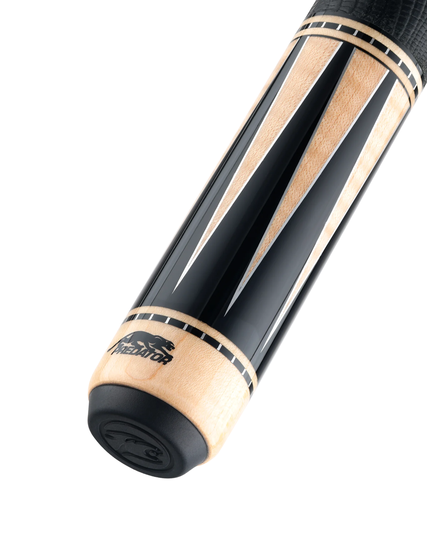Predator TS8 Ebony & Maple Pool Cue Butt with Logo Rotated
