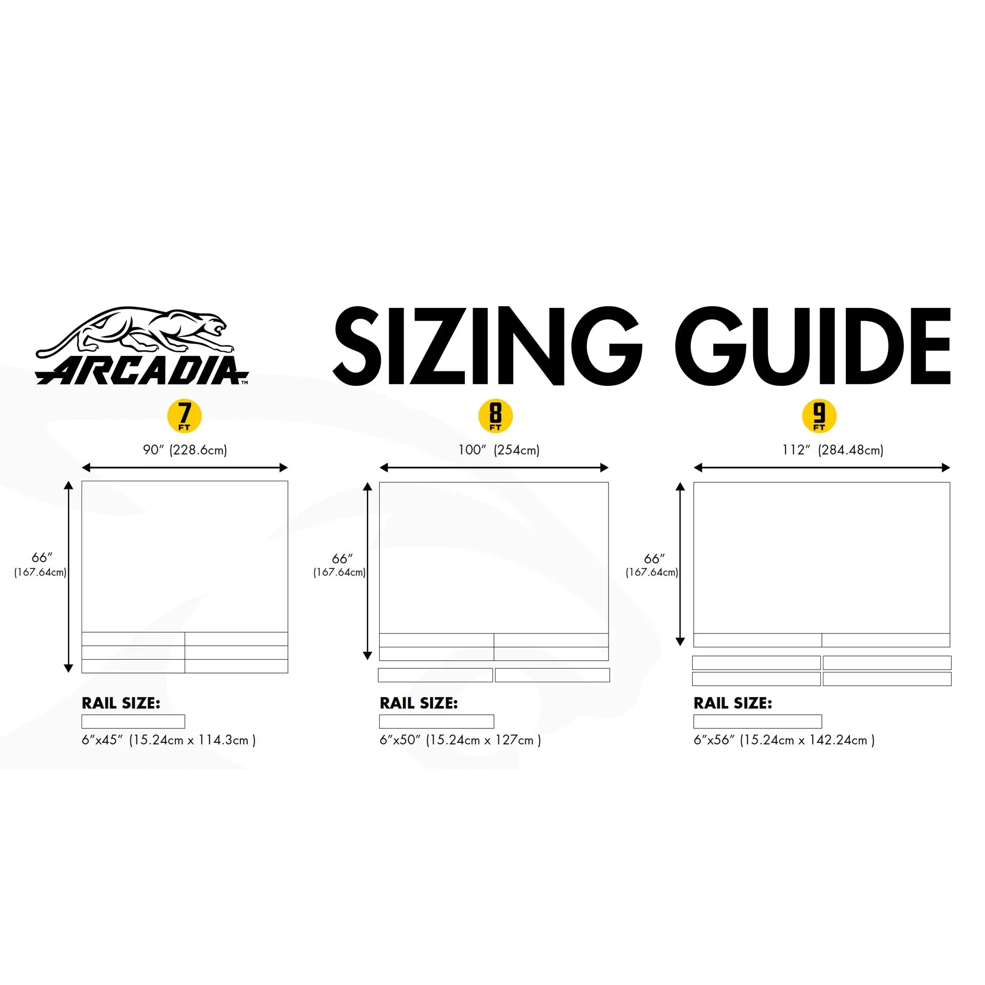Predator arcadia reserve billiard table felt cloth sizing guide.