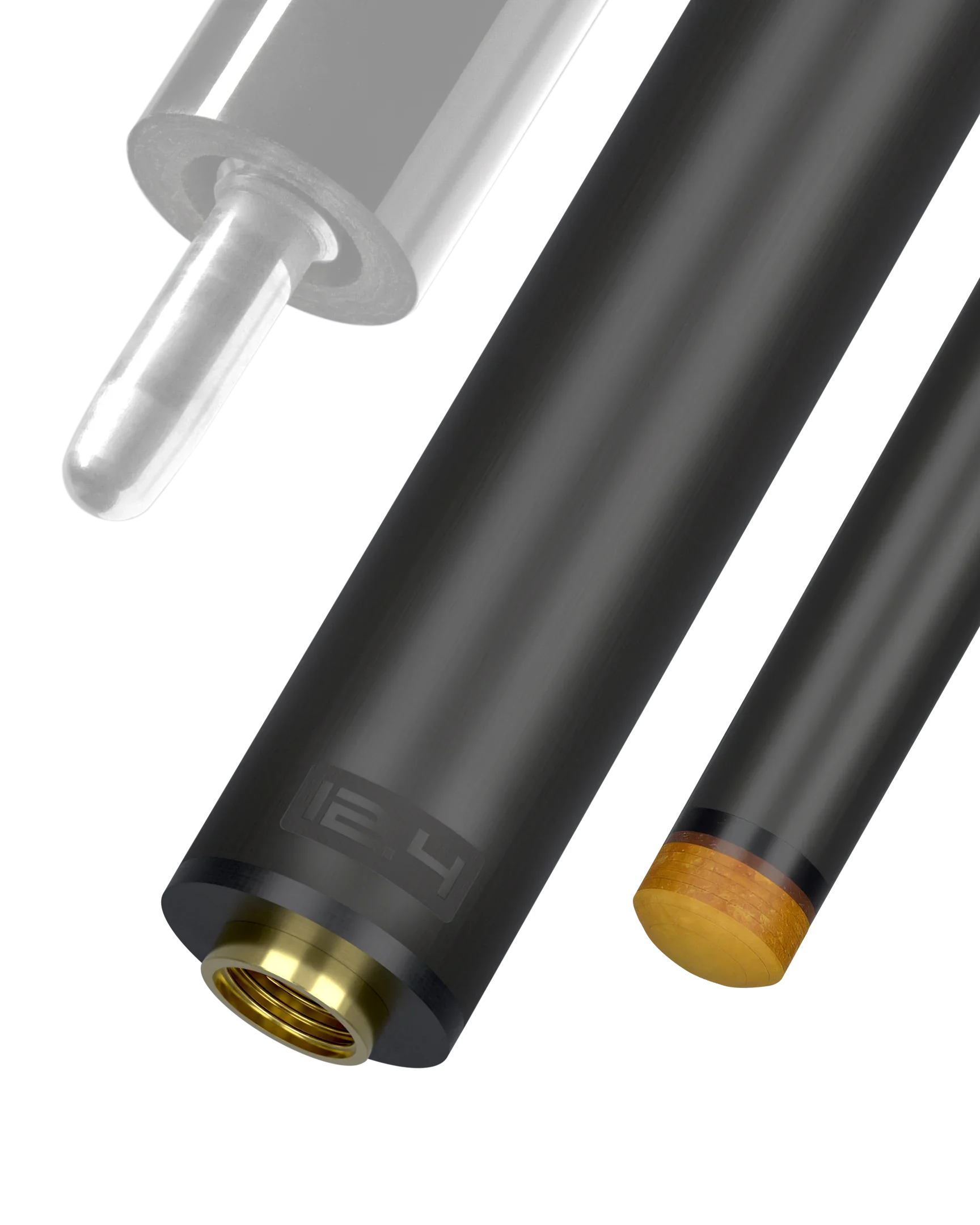 Predator REVO 12.4 mm carbon fiber pool shaft for uni-loc black vault plate