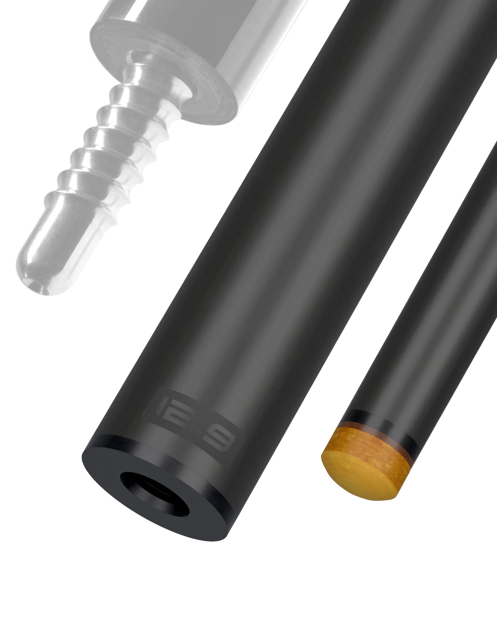 Predator REVO 12.9 mm carbon fiber pool shaft for radial joint black vault plate