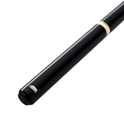 Black pool cue with pale accent ring