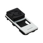 Black and silver rectangular Predator cue holder