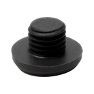 Black threaded pool cue bumper