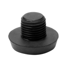 Black threaded pool cue bumper