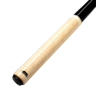 Pool cue with beige shaft and black tip