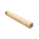 Pale, polished wood cylindrical pool cue extension. 