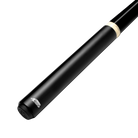 Black pool cue with a white ring accent