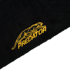Black towel with yellow 'Predator' logo
