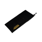 Black towel with gold Predator logo