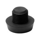 Black threaded rubber pool cue bumper 